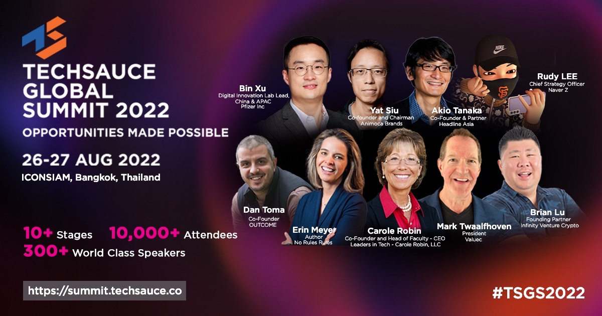 Techsauce เปิดตัว Techsauce Global Summit 2022 งานนวัตกรรมและเทคโนโลยีระดับนานาชาติ 